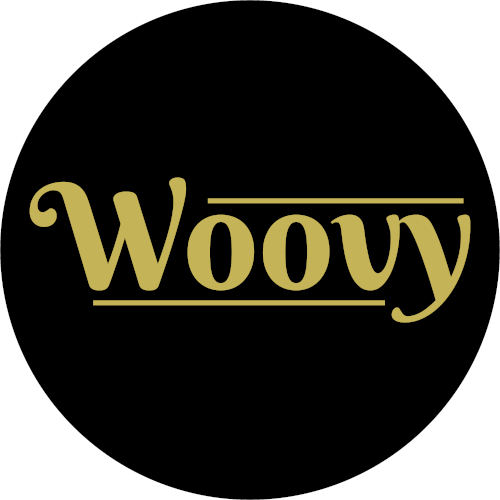 A modern and sleek logo for "Woovy," featuring bold, stylized typography in a contemporary font with smooth curves and clean lines. The design conveys a sense of innovation and creativity.