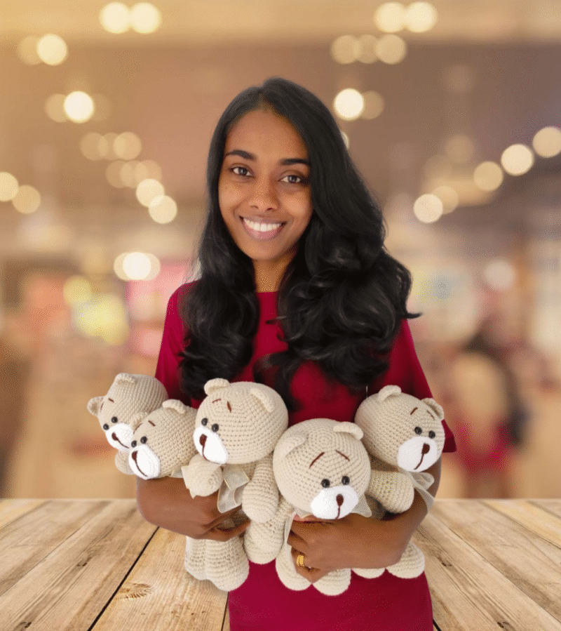 Handmade crochet teddy bears – amigurumi plush toys from Sri Lanka
